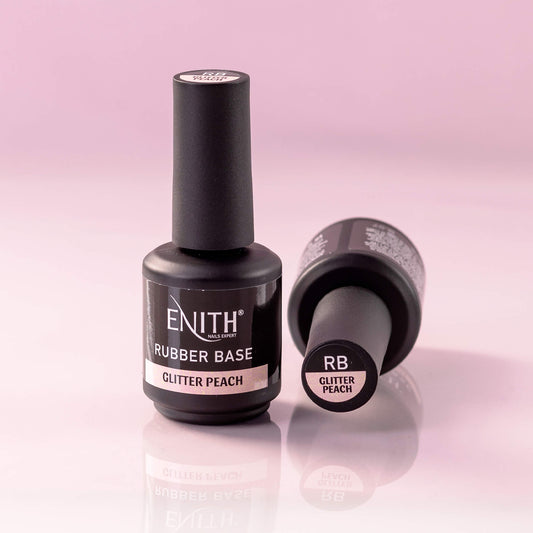 Rubber Base - Glitter Peach (15 ml)