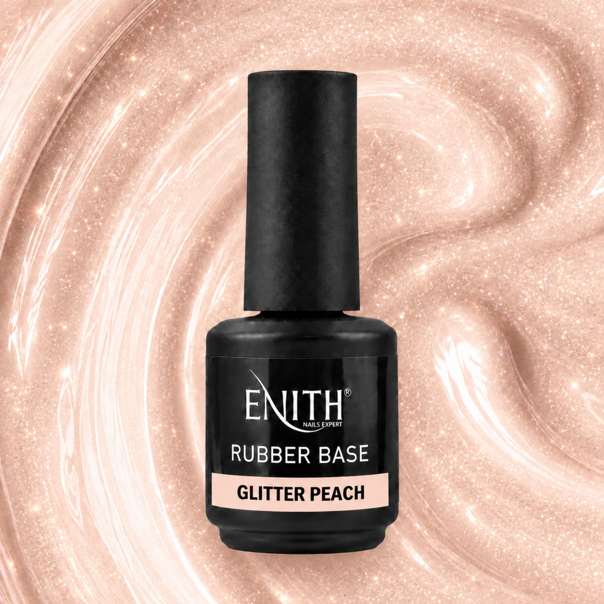 Rubber Base - Glitter Peach (15 ml)